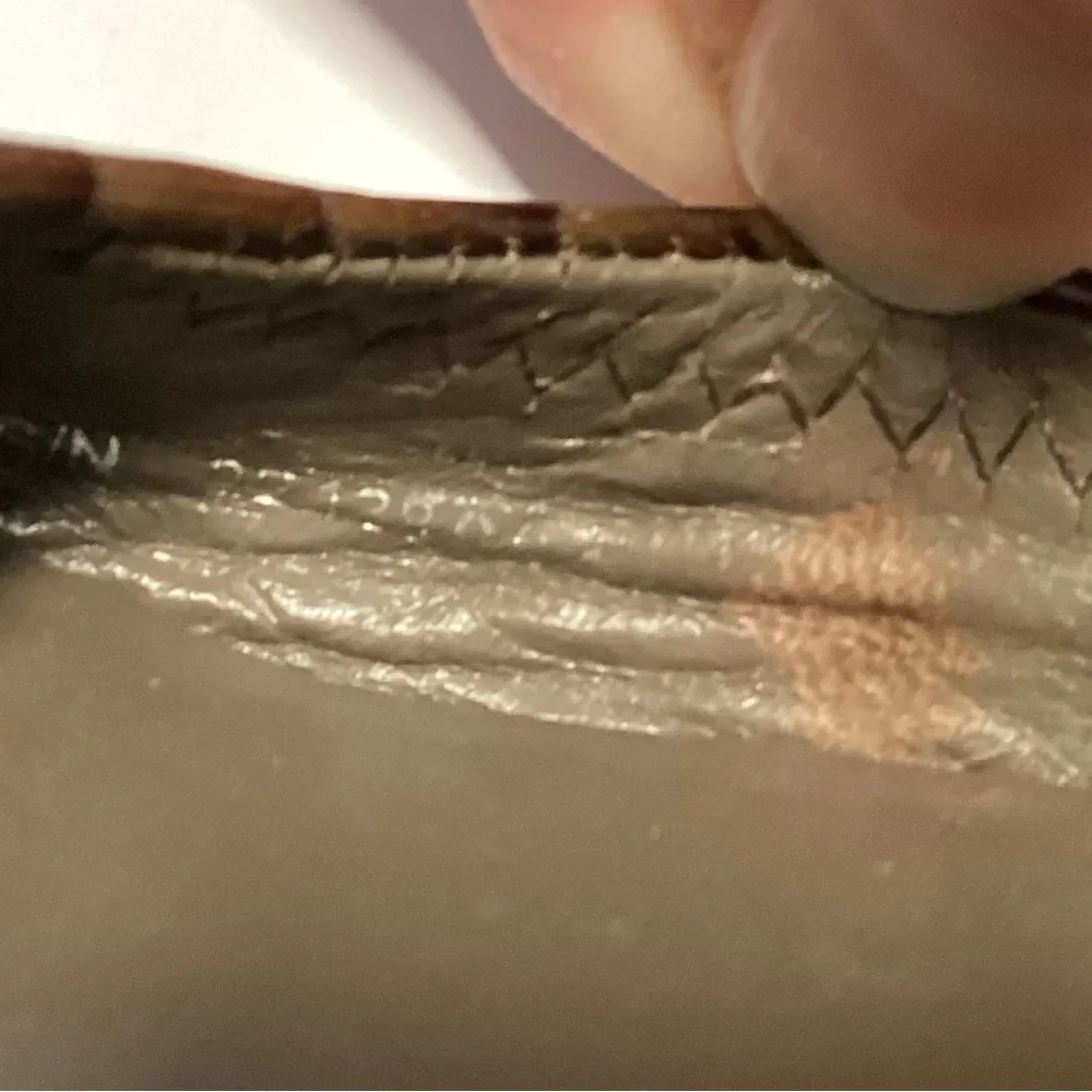 Tory Burch Reva Brown Snake Ballet Flats Gold Logo - Picture 7 of 11